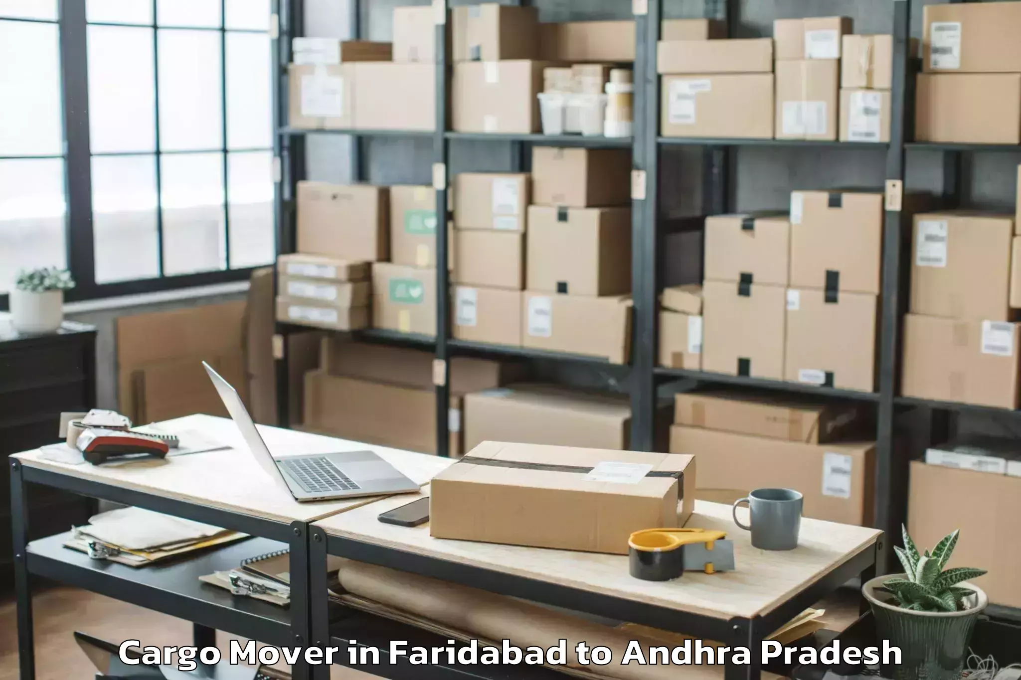 Book Your Faridabad to Mandapeta Cargo Mover Today